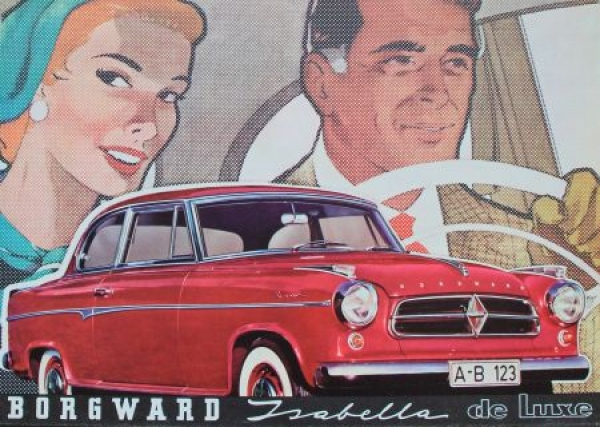 Borgward Isabella de Luxe Modelprogram 1959 Carbrochure (3308)