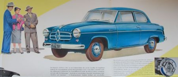 Borgward Hansa 1500 Modelprogram 1954 Carbrochure (8679)