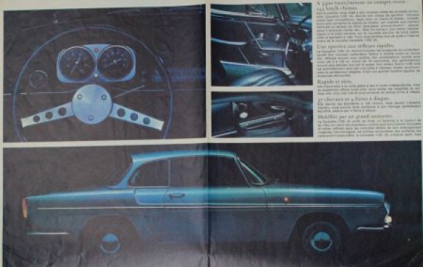 Renault Caravelle 1100 Modelprogram 1963 Carbrochure (0762)