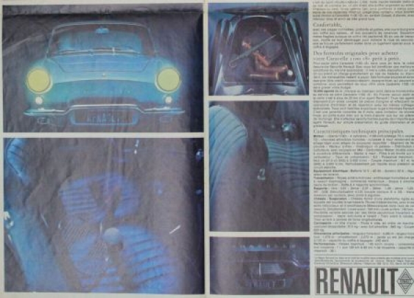 Renault Caravelle 1100 Modelprogram 1963 Carbrochure (0762)