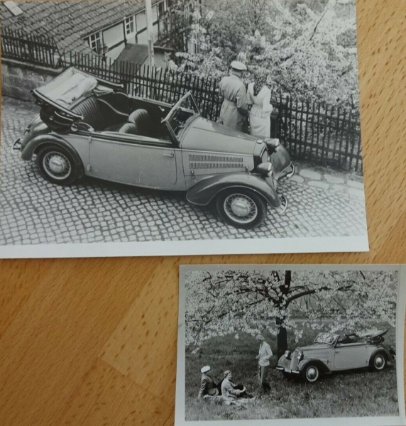 Auto-Union DKW Convertible 1936 two factoryhotos (1513)