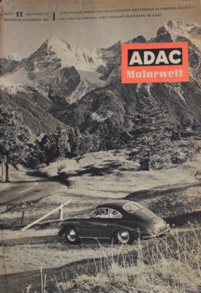 "ADAC Motorwelt" Automobilclub-Magazine Porsche 1959 (0739)