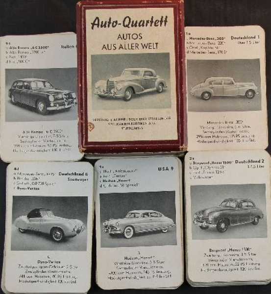 Altenburg Spielkarten "Autos aus aller Welt" 1952 Cardgame (9343)