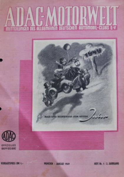 "ADAC Motorwelt" Automobilclub-Magazine 1949 (0668)