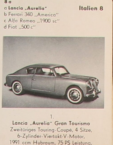 Altenburg Spielkarten "Autos aus aller Welt" 1954 Cardgame (9388)