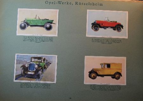 Waldorf-Astoria Cigarettes "Vom Segelwagen zum Achtzylinder" Automobile-Scrapbook 1928 (9432)
