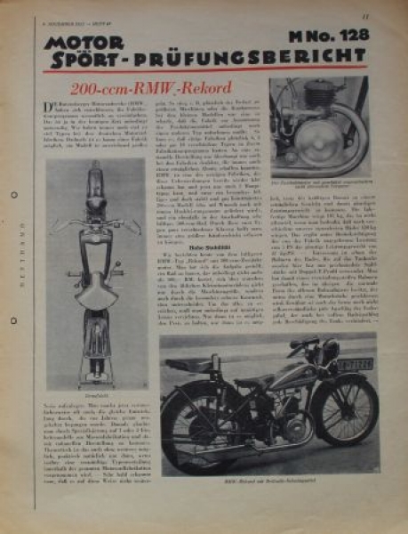 "Motor & Sport" Motor-Magazine Poessneck 1932 (0875)
