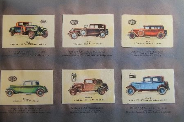 Abdulla Cigarettes "Automobile der bekanntesten Marken" 1928 Car-Scrapbook (9493)