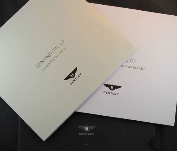 Bentley Continental GT Modelprogram 2005 Carbrochure-Map (9642)