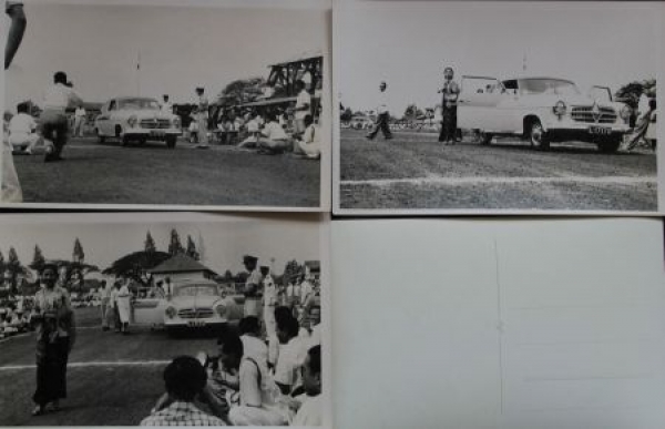 Borgward Isabella in Madagascar 1958 six Factoryphotos in original envelope (2441)