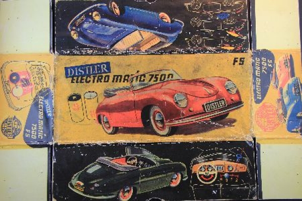 Distler Porsche 356 Faltkarton leer 1958 (9676)