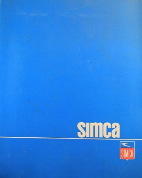 Simca Modelprogram 1965 Presskit Carbrochure (9694)