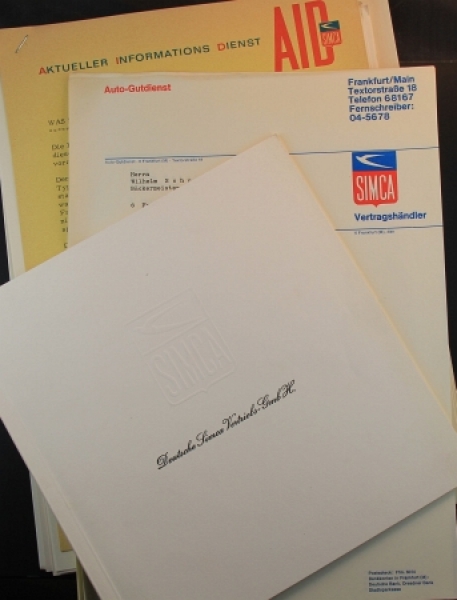 Simca Modelprogram 1965 Presskit Carbrochure (9694)