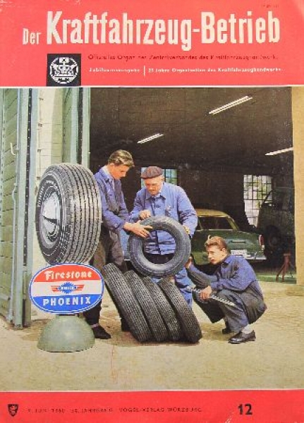 "Der Kraftfahrzeugbetrieb" Cartechnical-Magazine 1960 (9805)