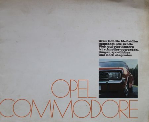 Opel Commodore Modelprogram 1969 "Opel hat die Maßstaebe veraendert" Carbrochure (6575)