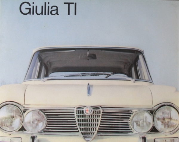 Alfa Romeo Giulia TI Modelprogram 1963 Carbrochure (9905)