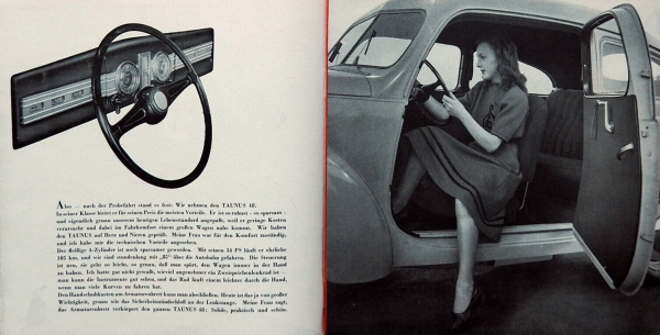 Ford Taunus Modelprogram 1948 Carbrochure (6083)