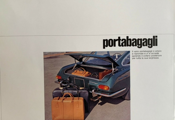 Lamborghini 400 GT 2+2 Modelprogram 1966 Carbrochure (6538)
