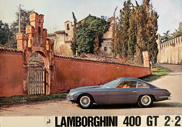 Lamborghini 400 GT 2+2 Modelprogram 1966 Carbrochure (6538)