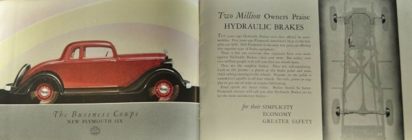 Plymouth DeLuxe Six Modelprogram 1934 Carbrochure (0167)