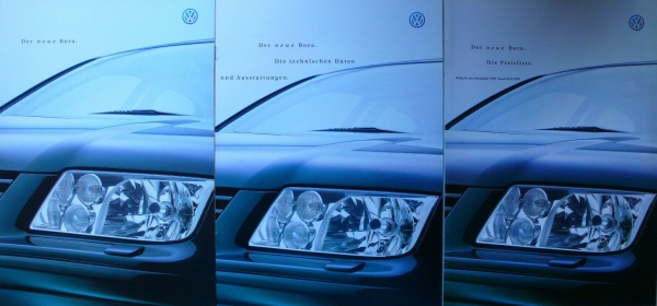 Volkswagen Bora Modelprogram 1998 Carbrochure (1615)