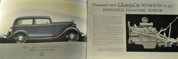 Plymouth DeLuxe Six Modelprogram 1934 Carbrochure (0167)